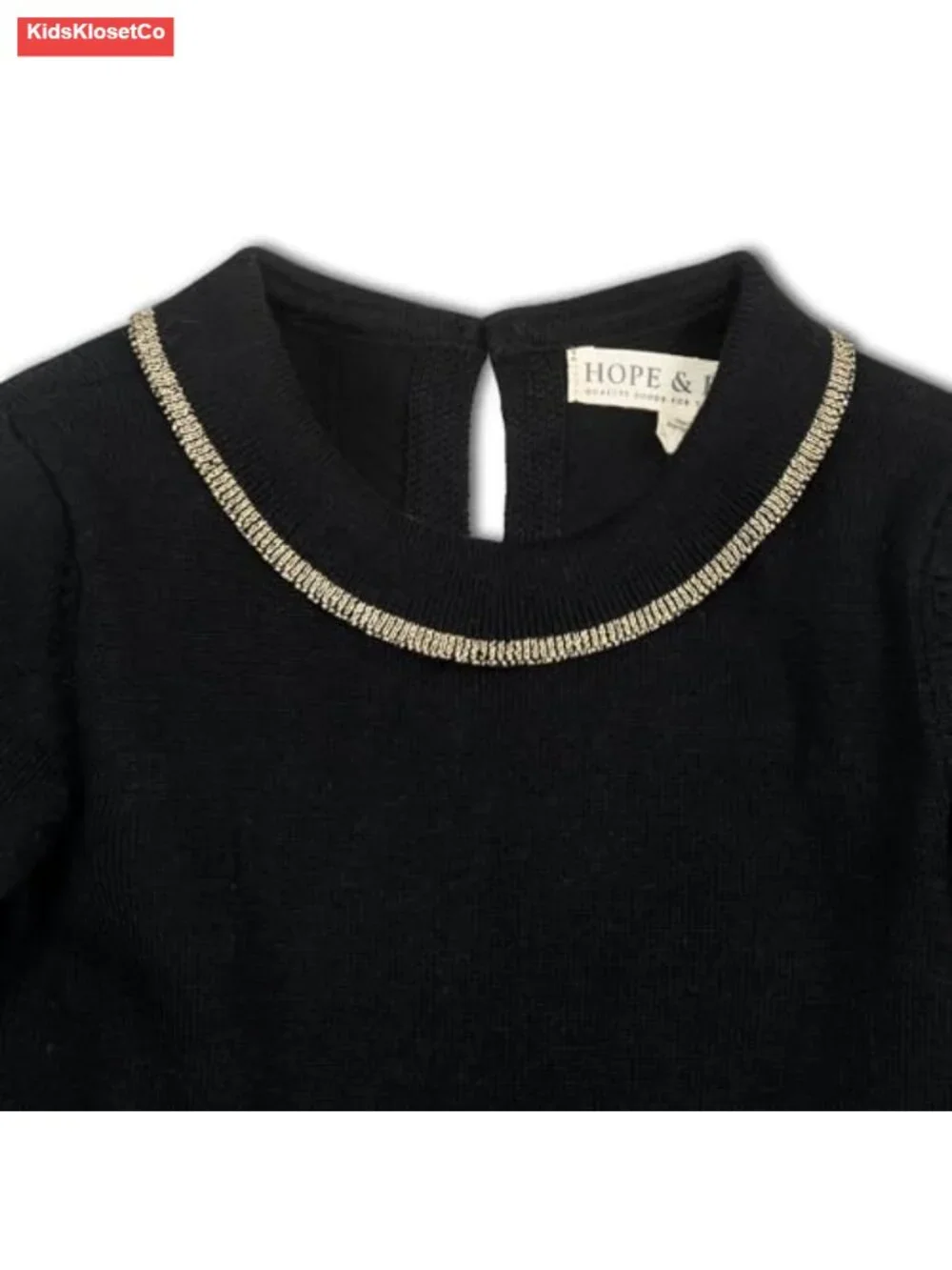 Girls Ruffled Collar Sweater Long Sleeve Organic Cotton